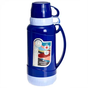 ALPENKOK Термос со стеклянной колбой 1,8 л AK-10105S синий