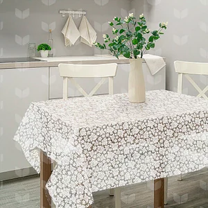 MALLONY Скатерть ПВХ Розы коллекция Винтаж размер 110х135см. 106457-SK