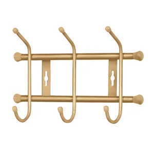 НИКА Вешалка настенная 284х188 мм 3 крючка ВН3/З золото