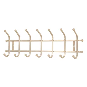 НИКА Вешалка настенная 680х215 мм 7 крючков ВНТ7/БЖ бежевый металлик