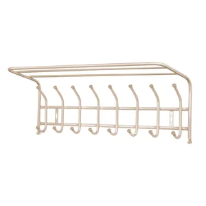 НИКА Вешалка настенная с полкой 800х238х268 мм (8 крючков) ВП8/БЖ бежевый металлик