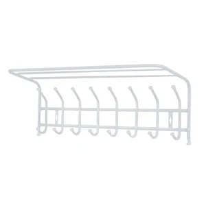 НИКА Вешалка настенная с полкой 800х238х268 мм (8 крючков) ВП8/МС матовый серый