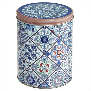 DELTA Банка жестяная Времена года (синяя) 1,7 л Ц120h152v170-01966