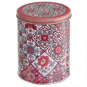 DELTA Банка жестяная Времена года (розовая) 1,7 л Ц120h152v170-01968