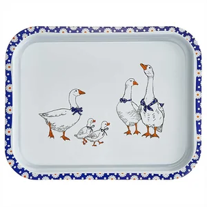 DELTA Поднос жестяной прямоугольный Гуси П332*258-01963