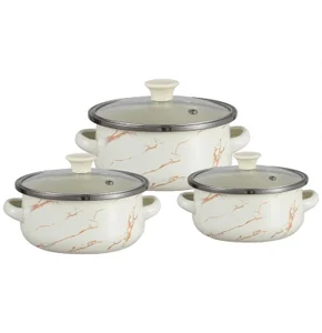 ZEIDAN Набор кастрюль 6пр. Z-80622 0,5 л; 0,8 л; 1,2 л