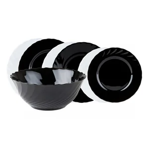 LUMINARC Сервиз Trianon Modern Трианон Модерн, 19 предм. черно-белый. G8733