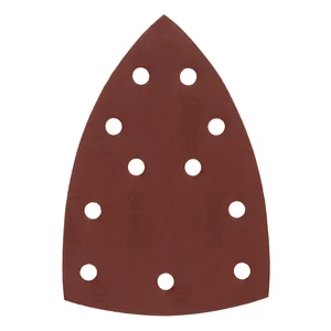 Denzel Треугольник абразивный на ворc. подложке под липучку, перф., P 240, 150х150х100 мм, 5 шт. 738667