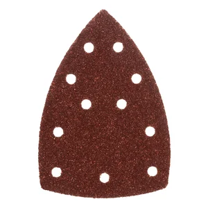 Denzel Треугольник абразивный на ворc. подложке под липучку, перф., P 150, 150х150х100 мм, 5 шт. 738637