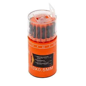 Sparta Набор сверл по металлу, 1-10 мм, (через 0.5 мм), HSS, 19 шт, в стакане, цилиндрический хвостовик 723505