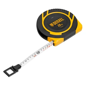 Denzel Рулетка геодезическая 20 м х 15 мм, закрытый корпус, фиберглассовая лента 31290