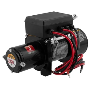 Denzel Лебедка автомобильная электрическая LB-2200, 2.2 т, 3.3 кВт, 12 В 52022