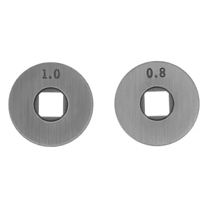 DENZEL Подающий ролик, U профиль зубчатый под флюсовую проволоку 0,8-1мм посадка квадрат, 2 шт 93653