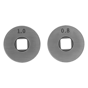 DENZEL Подающий ролик, V профиль под стальную проволоку 0,8-1мм, посадка квадрат, 2 шт 93651