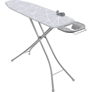 НИКА Доска гладильная  Стайл1 тефлон СТ1/1 с линиями на сером