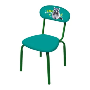 НИКА Стул детский СТУ5/7 с енотом изумрудный (винилискожа)