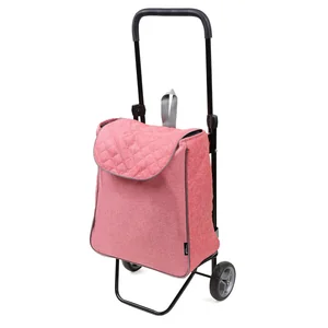 Haushalt Сумка хозяйственная на колёсах СХ1С/КД джинс красный