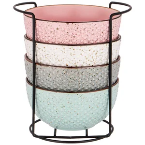 Lefard Набор Салатников Из 4 Шт. На Металлической Подставке Коллекция Cosmos 14*7,3 См,700 Мл. 155-565