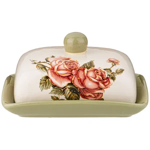 Lefard Масленка Корейская Роза 17*12,5 См. Высота=8,5 См 358-1987