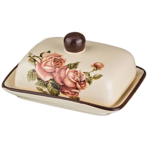 Lefard Масленка Корейская Роза 17*12,5 См. Высота=8,5 См 358-460