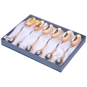 Lefard Набор Из 6 Чайных Ложек Кобальт 86-2499