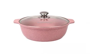 KUKMARA Кастрюля-жаровня 3л со стеклянной крышкой, АП линия Trendy style (rose) ж31tsr