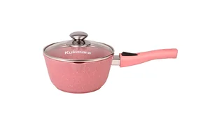 Кукмара Ковш 1,5л с носиком,со съемной ручкой, стекл. крышкой, АП линия Trendy style (rose) к0156tsr