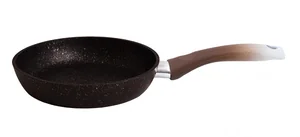 Кукмара Сковорода 22/6 см с антипригарным покрытием (кофейный мрамор) с ручкой смк227а