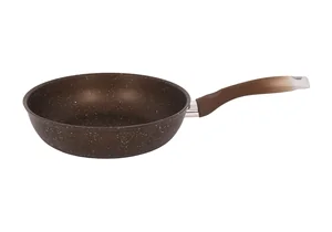 Кукмара Сковорода 24/6 см с антипригарным покрытием (кофейный мрамор) с ручкой 241а-смк