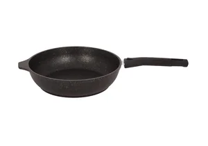 Кукмара Сковорода 22/5 см с антипригарным покрытием (темный мрамор) со съемной ручкой смт222а