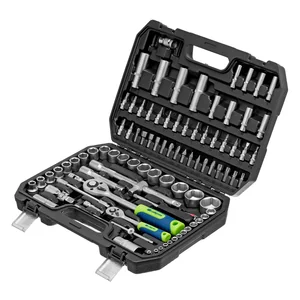 Сибртех Набор инструментов, 1/2, 1/4, пластиковый кейс, 94 предмета 13388