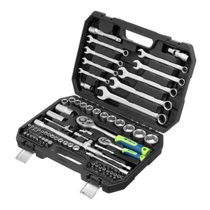 Сибртех Набор инструментов, 1/2, 1/4, пластиковый кейс, 82 предмета 13391