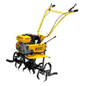 Denzel Мотоблок DPT-270SB, 7 л.с., ремен.сцеп, фрез 3х4, ШОМ, без колес, передачи 2В/1Н 56452