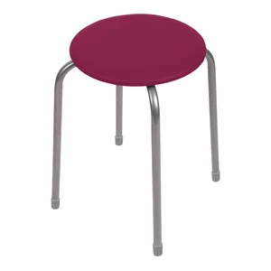 НИКА Табурет Эконом ТЭ2/ТК ТЕМНО КРАСНЫЙ