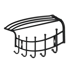 НИКА Вешалка настенная ВНП4/Ч ЧЕРНЫЙ