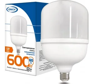 IONICH Светодиодная лампа высокой мощности ILED-SMD5730-Т135-60Вт-5400Лм-220В-6500К-E27