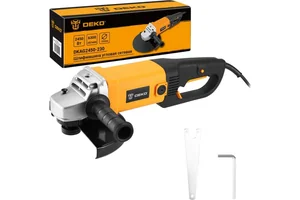 DEKO Углошлифовальная машина DKAG2450-230, 230 мм, 2450 Вт, плавный пуск 063-4328