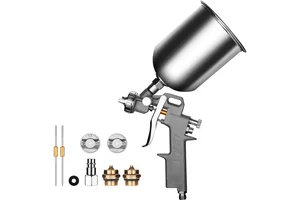 DEKO Краскопульт пневматический с верхним бачком и сменными соплами DKSG1U-1 018-0925