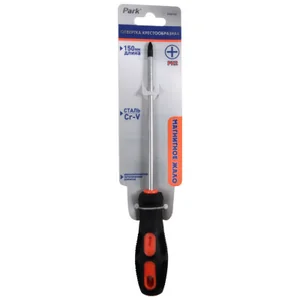 Park Отвертка Strom PH2х15см, двухкомпонентная рукоятка OTV017DK, крестовая. 356017-SK
