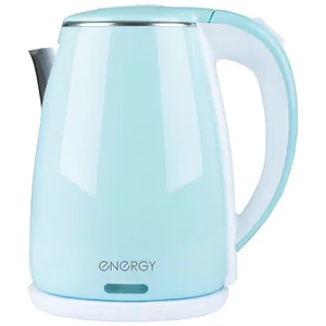 ENERGY Чайник E-261 (1,8 л, диск) голубой, двойной корпус. 164141-SK