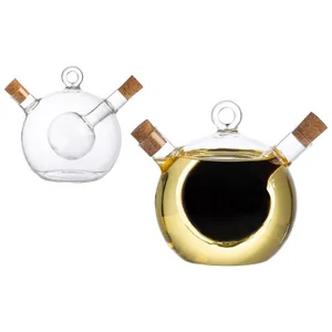 Mallony Ёмкость для масла и уксуса OLIVA, объем:350/50 мл, из боросиликатного стекла, круглая. 105013-SK