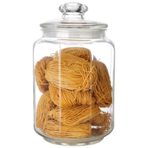 MALLONY Стеклянная банка для сыпучих продуктов с крышкой LATTINA, объем: 3 л. 003605-SK