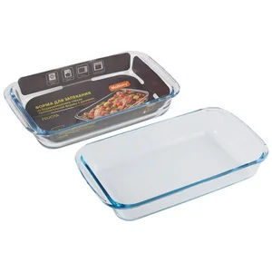Mallony Форма для запекания Felicità, объем 1,6 л, из боросиликатного стекла, прямоуг формы, с ручками. 007180-SK