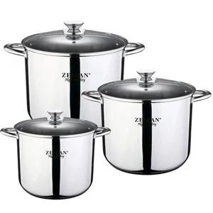 ZEIDAN Посуда 6пр. Z-50641  9,5л 12,0л 14,0л