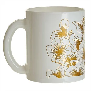 DELTA Кружка 300 мл 1208/DPP Акварель белый/золотой