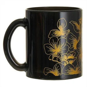 DELTA Кружка 300 мл 1208/DPP Акварель черный/золотой