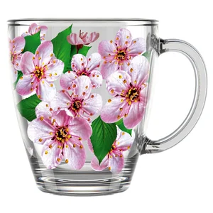 ДЕКОСТЕК Кружка для чая 350 мл 2025-Д Сакура