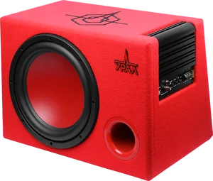 URAL Авто сабвуфер АС-У12А КРАСНЫЙ