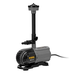 Denzel Насос фонтанный FNP31-24, 31 Вт, подъем 2,4 м, 1500 л/ч, колокольчик/2 каскада/гейзер 99031