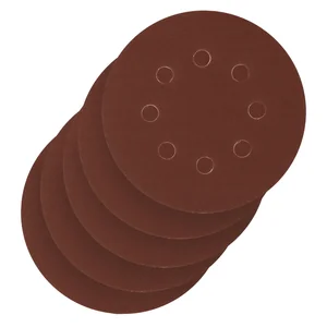 Сибртех Круг абразивный на ворсовой подложке под липучку, перфорированный, P 220, 125 мм, 5 шт 738097